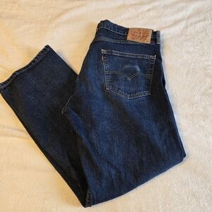 Levi's Men's Dark Blue Straight-Leg Jeans